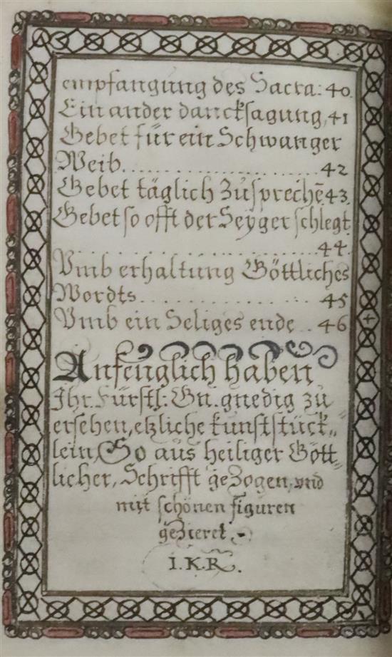 Johannes Kirchring the Younger. Psalter in the German translation of Martin Luther. A calligraphic manuscript on vellum and paper